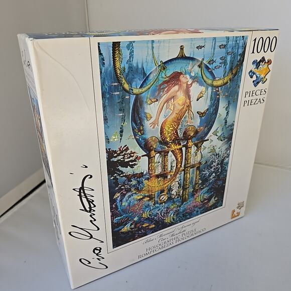 New Sealed LPF Holographic Puzzle "Blue Mermaid" by Ciro Marchetti 1000 pc - Picture 2 of 5